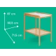Wickeltisch Daisy Natural Wood – BebeConfort 2699014210BC