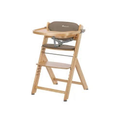 Timba mitwachsender Stuhl Natural Wood mit Kissen
