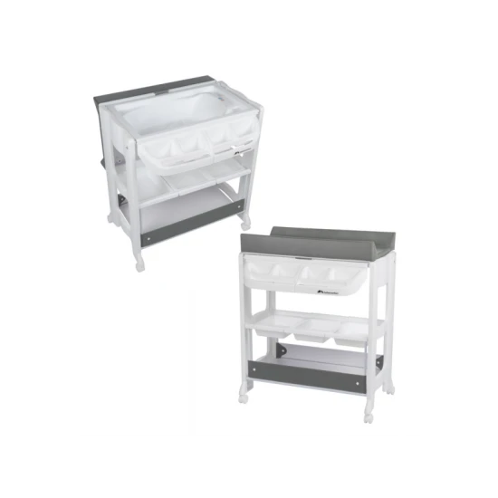 Wickeltisch mit Badewanne Rosie Mineral Grey – BebeConfort 2905085210BC