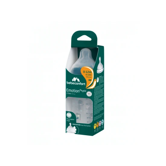 Babyflasche Emotion Physio 270ml 0-12m + Blue – BebeConfort 3102209130BC