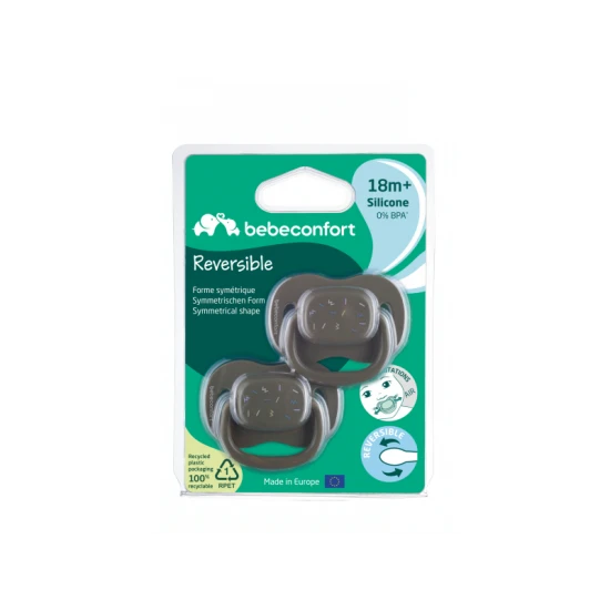 Symmetrischer Silikonschnuller 2ks 18m+ Green – BebeConfort 3104202410BC