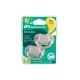 Symmetrischer leuchtender Silikonschnuller 2ks 0m+ Sand – BebeConfort 3104202430BC