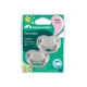 Symmetrischer leuchtender Silikonschnuller 2ks 6m+ Sand – BebeConfort 3104202440BC