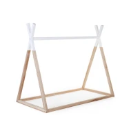 Kinderbett Tipi – Zeltgestell Natural White 70×140 cm
