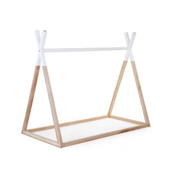 Kinderbett Tipi – Zeltgestell Natural White 70×140 cm