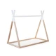 Childhome Natural White 70×140 cm – Kinderbett Tipi aus Buchenholz