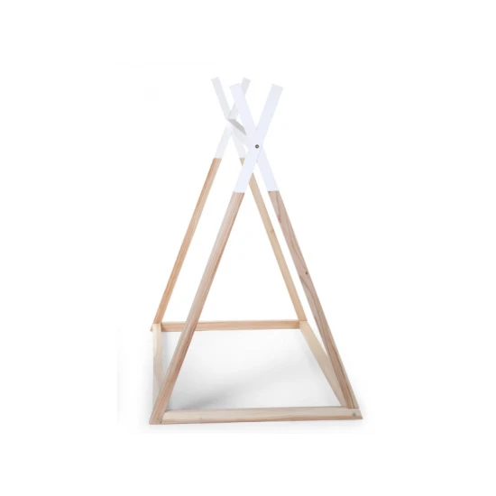 Childhome Natural White 70×140 cm – Kinderbett Tipi aus Buchenholz