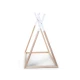 Childhome Natural White 70×140 cm – Kinderbett Tipi aus Buchenholz