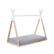 Childhome Natural White 70×140 cm – Kinderbett Tipi aus Buchenholz