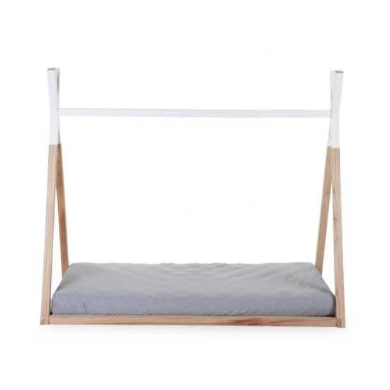 Childhome Natural White 70×140 cm – Kinderbett Tipi aus Buchenholz