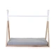 Childhome Natural White 70×140 cm – Kinderbett Tipi aus Buchenholz