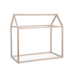 Kinderbett-Gestell Hausbett Natural 70×140 cm