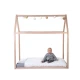 Childhome Natural 70×140 cm – Kinderbett-Gestell Hausbett aus Buche