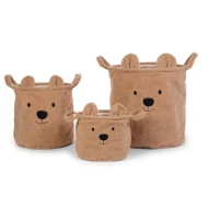 Aufbewahrungskörbe 3er-Set Teddy Beige 3 ks
