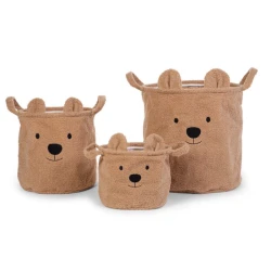 Aufbewahrungskörbe 3er-Set Teddy Beige 3 ks