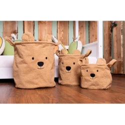 Aufbewahrungskörbe 3er-Set Teddy Beige 3 ks