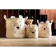 Childhome Teddy Off White 3 ks – 3er-Set Plüsch-Aufbewahrungskörbe Teddy