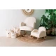 Childhome Teddy Off White 3 ks – 3er-Set Plüsch-Aufbewahrungskörbe Teddy