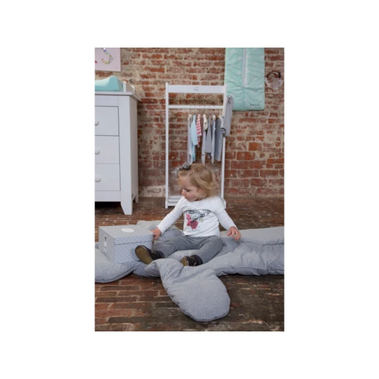 Childhome Medveď Teddy Jersey Grey 150 cm – weiche Spieldecke fürs Kinderzimmer