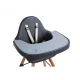 Childhome Anthracite – ABS-Tablett mit Silikon-Tischset für Hochstuhl Evolu
