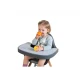 Childhome Anthracite – ABS-Tablett mit Silikon-Tischset für Hochstuhl Evolu