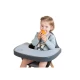 Childhome Anthracite – ABS-Tablett mit Silikon-Tischset für Hochstuhl Evolu