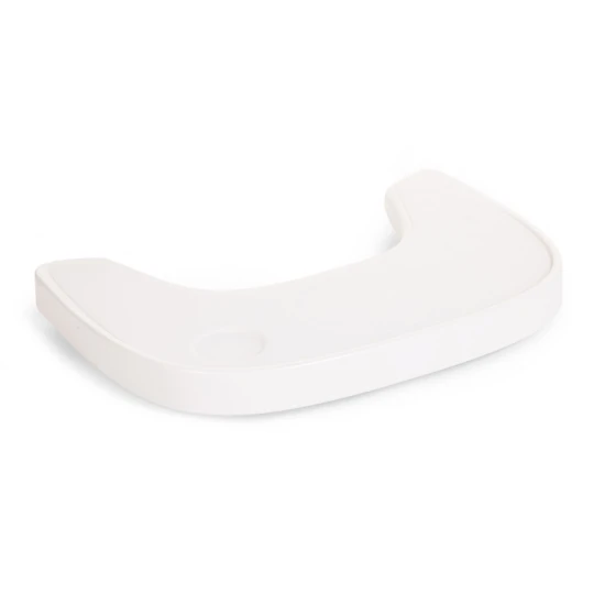 Childhome White – ABS-Tablett mit Silikon-Tischset für Hochstuhl Evolu
