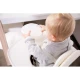 Childhome White – ABS-Tablett mit Silikon-Tischset für Hochstuhl Evolu
