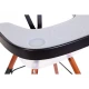 Childhome Black – ABS-Tablett mit Silikon-Tischset für Hochstuhl Evolu