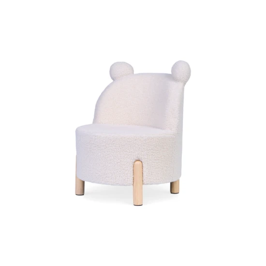 Childhome Off White – Kindersessel mit Plüschbezug