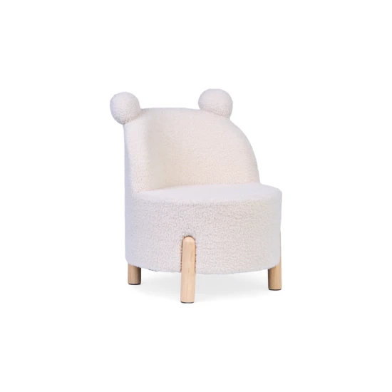 Childhome Off White – Kindersessel mit Plüschbezug