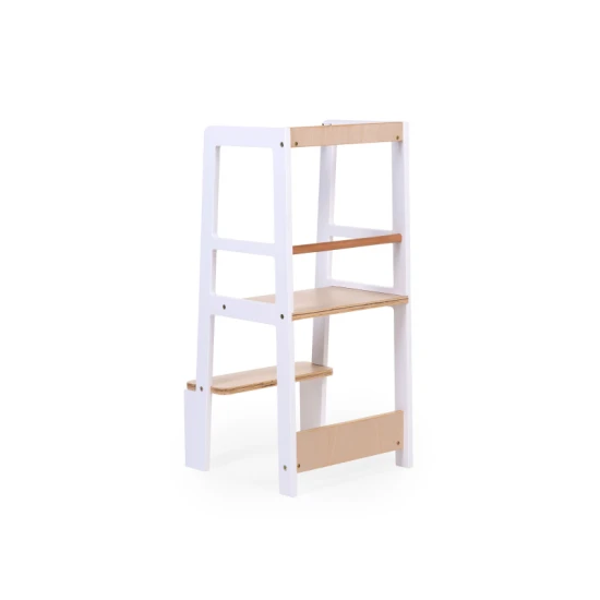 Childhome White Natural – Lernturm aus Holz für Kinder