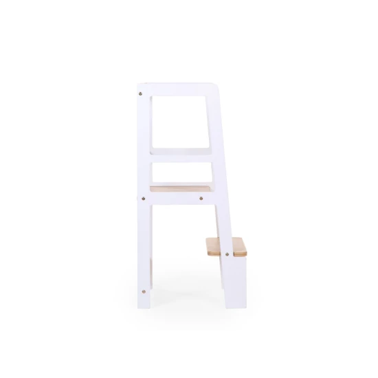 Childhome White Natural – Lernturm aus Holz für Kinder