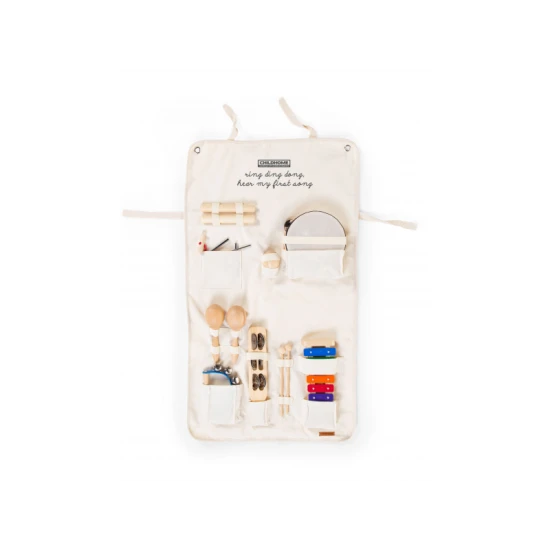 Childhome  – Set mit 8 Kinder-Musikinstrumenten mit Organizer