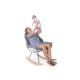 Childhome White Grey – moderner Schaukelstuhl für Eltern
