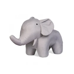 Textil-Elefant stehend Grey