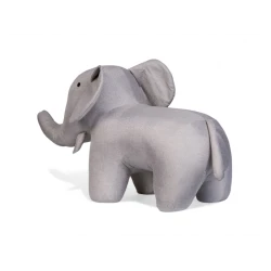 Textil-Elefant stehend Grey