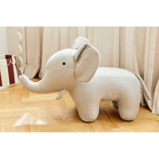 Childhome Grey – Design-Textil-Elefant zum Sitzen