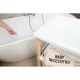 Childhome White Natural – Wickeltisch mit Badewanne