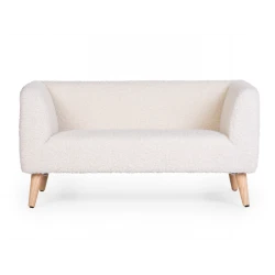 Kindersofa Teddy Off White