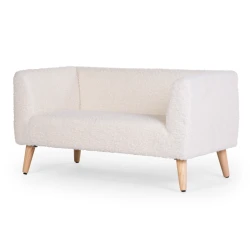 Kindersofa Teddy Off White