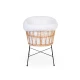 Childhome kovové nohy Jersey Ecru – Babykorb aus Rattan mit Matratze