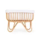 Childhome Jersey Off White – Babykorb aus Rattan mit Matratze