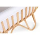 Childhome Jersey Off White – Babykorb aus Rattan mit Matratze