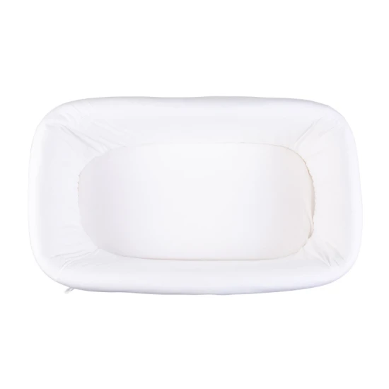Childhome Jersey Off White – Babykorb aus Rattan mit Matratze