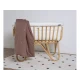 Childhome Jersey Off White – Babykorb aus Rattan mit Matratze