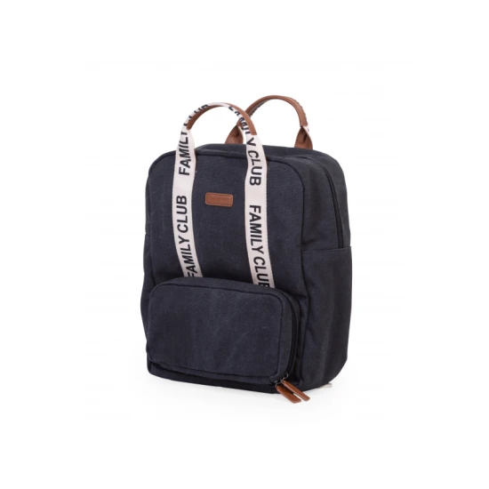 Childhome Family Club Black – Wickelrucksack 40×30×16 cm