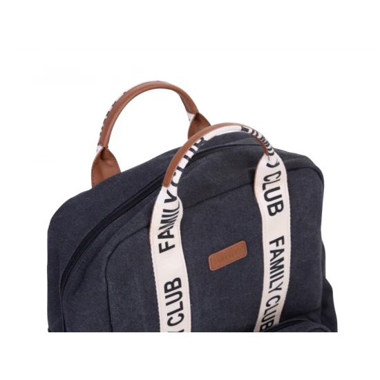 Childhome Family Club Black – Wickelrucksack 40×30×16 cm