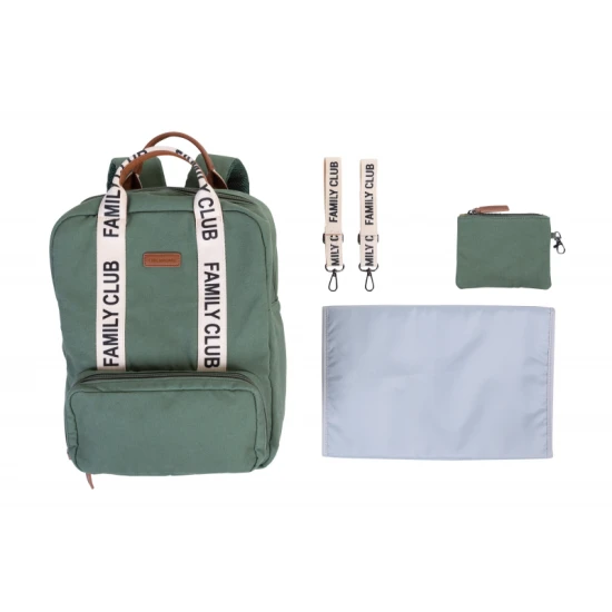 Childhome Family Club Green – Wickelrucksack 40×30×16 cm