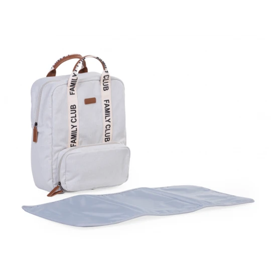 Childhome Family Club Off White – Wickelrucksack 40×30×16 cm